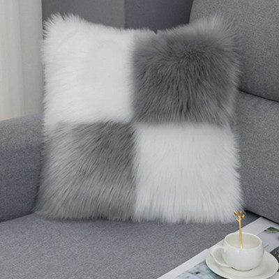 Jastučnica od umjetnog krzna, jastučnica u boji slatkiša za sofu, auto, kućna ukrasna jastučnica, jastučnica, ukras za dom