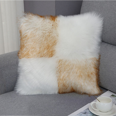 Jastučnica od umjetnog krzna, jastučnica u boji slatkiša za sofu, auto, kućna ukrasna jastučnica, jastučnica, ukras za dom