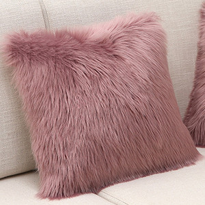 Topla plišana jastučnica, meka jednobojna jastučnica za fotelju i kauč, jastučnica, udobna jastučnica za uredski naslon automobila