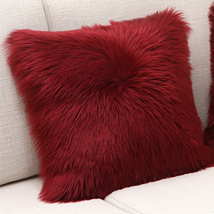 Topla plišana jastučnica, meka jednobojna jastučnica za fotelju i kauč, jastučnica, udobna jastučnica za uredski naslon automobila