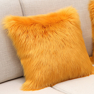 Topla plišana jastučnica, meka jednobojna jastučnica za fotelju i kauč, jastučnica, udobna jastučnica za uredski naslon automobila