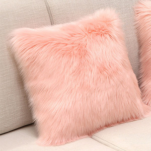 Topla plišana jastučnica, meka jednobojna jastučnica za fotelju i kauč, jastučnica, udobna jastučnica za uredski naslon automobila