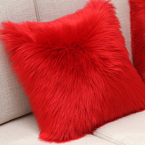 Topla plišana jastučnica, meka jednobojna jastučnica za fotelju i kauč, jastučnica, udobna jastučnica za uredski naslon automobila