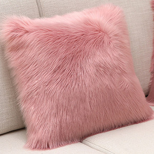 Topla plišana jastučnica, meka jednobojna jastučnica za fotelju i kauč, jastučnica, udobna jastučnica za uredski naslon automobila