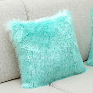 Topla plišana jastučnica, meka jednobojna jastučnica za fotelju i kauč, jastučnica, udobna jastučnica za uredski naslon automobila