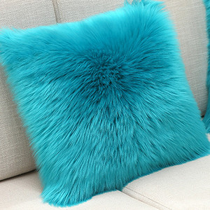 Topla plišana jastučnica, meka jednobojna jastučnica za fotelju i kauč, jastučnica, udobna jastučnica za uredski naslon automobila