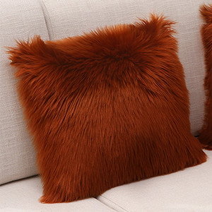 Topla plišana jastučnica, meka jednobojna jastučnica za fotelju i kauč, jastučnica, udobna jastučnica za uredski naslon automobila