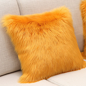Topla plišana jastučnica, meka jednobojna jastučnica za fotelju i kauč, jastučnica, udobna jastučnica za uredski naslon automobila