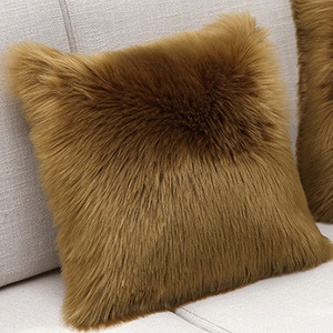 Topla plišana jastučnica, meka jednobojna jastučnica za fotelju i kauč, jastučnica, udobna jastučnica za uredski naslon automobila