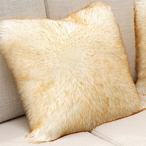 Topla plišana jastučnica, meka jednobojna jastučnica za fotelju i kauč, jastučnica, udobna jastučnica za uredski naslon automobila