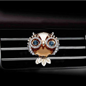 Owl Style autós légfrissítő parfümös flakon diffúzor az autóban, gépkocsiban Légkondicionáló kivezető szellőző levegő Parfüm klip
