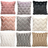Husă de pernă cu geometrie Decor pentru casă Huse de pernă Sufragerie Dormitor Canapea Față de pernă decorativă 45x45cm Husă de pluș din blană moale