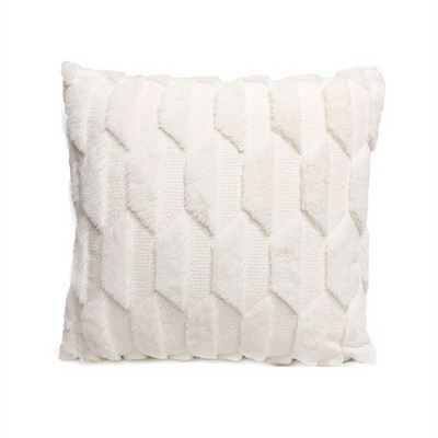 Husă de pernă cu geometrie Decor pentru casă Huse de pernă Sufragerie Dormitor Canapea Față de pernă decorativă 45x45cm Husă de pluș din blană moale