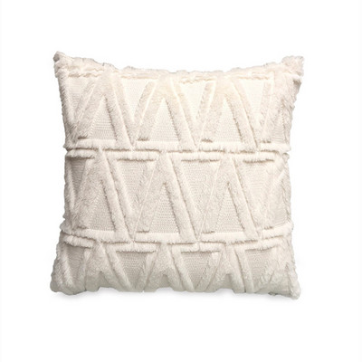 Husă de pernă cu geometrie Decor pentru casă Huse de pernă Sufragerie Dormitor Canapea Față de pernă decorativă 45x45cm Husă de pluș din blană moale