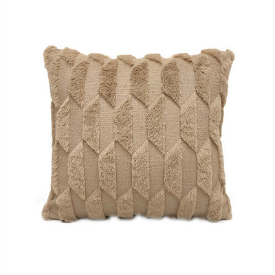 Husă de pernă cu geometrie Decor pentru casă Huse de pernă Sufragerie Dormitor Canapea Față de pernă decorativă 45x45cm Husă de pluș din blană moale