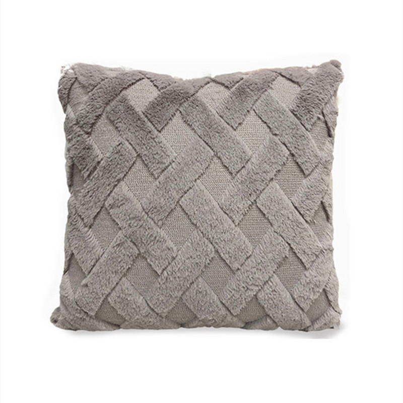 Husă de pernă cu geometrie Decor pentru casă Huse de pernă Sufragerie Dormitor Canapea Față de pernă decorativă 45x45cm Husă de pluș din blană moale
