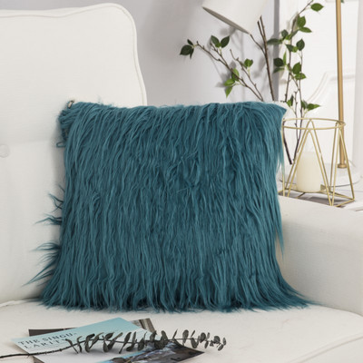 43*43cm Puha Műgyapjú Mosható párna Meleg Szőrös Üléspárna hosszú plüss párna Autós irodai Székek Kanapé