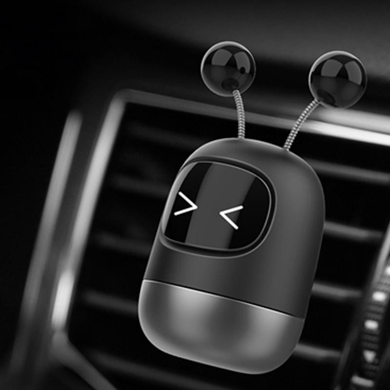 Stezaljke za ventilaciju, osvježivač zraka, slatki osvježivač zraka, kopče za ventilaciju automobila, ljupki mali robot, čvrsta tableta, aroma difuzor s 3 mirisa