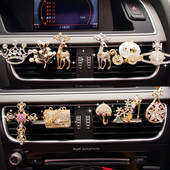 Νέο Diamond Flower Deer Crown Cross Car Styling Αποσμητικό αέρα Άρωμα για Κλιματισμό Αυτοκινήτου Εξαερισμός Μυρωδιάς Παιχνίδια Αυτοκινήτου Αξεσουάρ