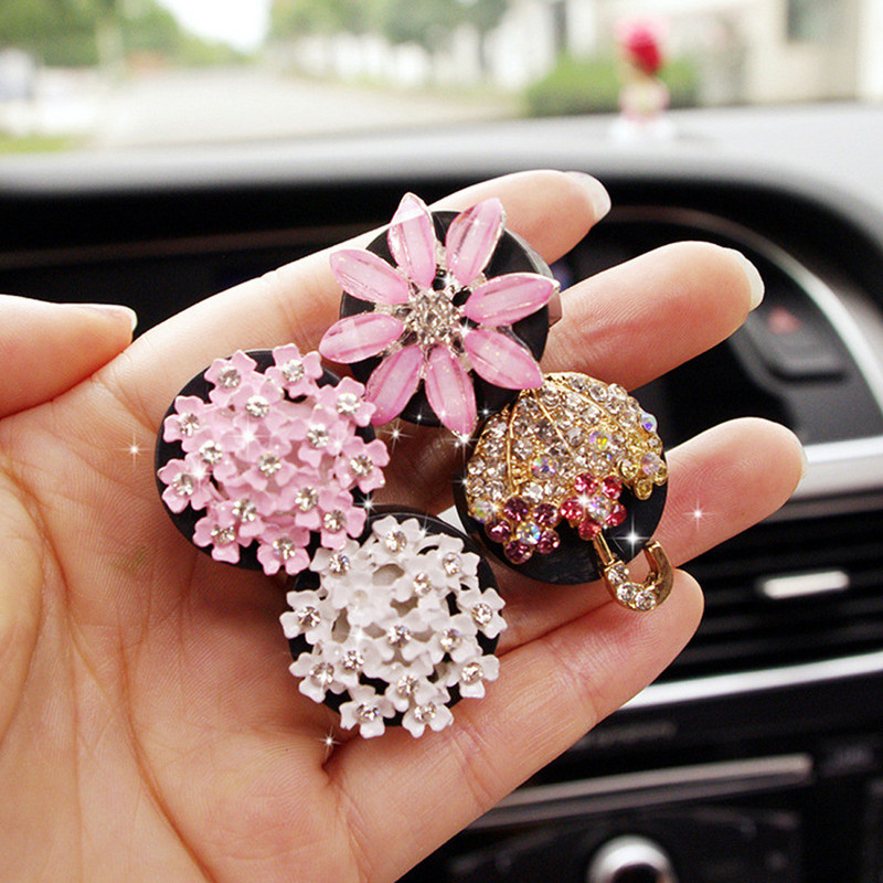 Νέο Diamond Flower Deer Crown Cross Car Styling Αποσμητικό αέρα Άρωμα για Κλιματισμό Αυτοκινήτου Εξαερισμός Μυρωδιάς Παιχνίδια Αυτοκινήτου Αξεσουάρ