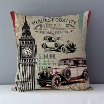 Kućni ukrasni jastuci za kauč Nova klasična europska slikovita zgrada jastuci za posteljinu s printom jastuci za sjedala jastučnica bez jezgre