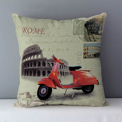 Kućni ukrasni jastuci za kauč Nova klasična europska slikovita zgrada jastuci za posteljinu s printom jastuci za sjedala jastučnica bez jezgre