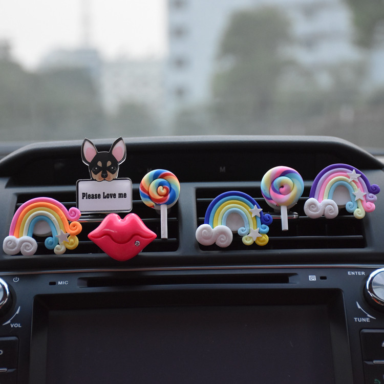 Parfumuri pentru mașini Cute Cartoon parfumuri pentru odorizant auto 100 originale Odorizant pentru aer condiționat Parfum pentru femei stil auto