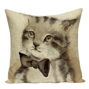 Scandinavian Fairy Tales Ψηφιακή εκτύπωση Μαξιλαροθήκη Cat Rabbit Cushions Διακοσμητικό μαξιλάρι σπιτιού Διακόσμηση για καναπέ Μαξιλάρια ριχτάρι