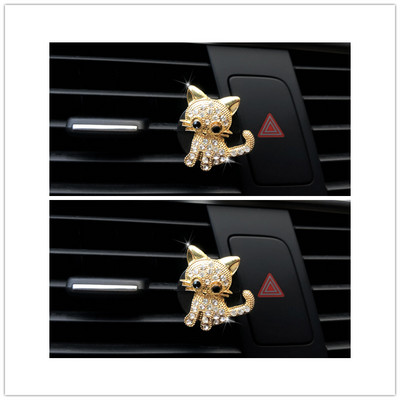 Slatki mačić modelirajući parfem za automobile osvježivač zraka za automobile Zlatna mačka ukrasni parfem Dodaci za automobile