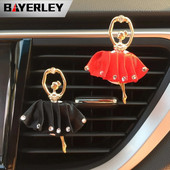 Strass Balet Fete Odorizant în mașină Miros de parfum Decor interior auto Orificii de aerisire Clip Accesoriu mașină nou pentru doamnă