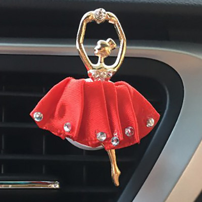 Strass Balet Fete Odorizant în mașină Miros de parfum Decor interior auto Orificii de aerisire Clip Accesoriu mașină nou pentru doamnă