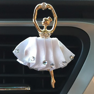 Strass Balet Fete Odorizant în mașină Miros de parfum Decor interior auto Orificii de aerisire Clip Accesoriu mașină nou pentru doamnă