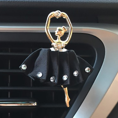 Strass Balet Fete Odorizant în mașină Miros de parfum Decor interior auto Orificii de aerisire Clip Accesoriu mașină nou pentru doamnă