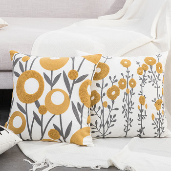 Калъфки за възглавници Molotu Nordic Flower Design Памучен тъфтинг плат Декоративни калъфки за възглавници