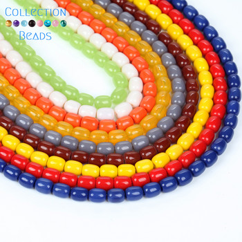 8x11mm Πολύχρωμες κυλινδρικές χάντρες τυμπάνων από φυσικό κρύσταλλο Spacer beads για προμήθειες κατασκευής κοσμημάτων Αξεσουάρ βραχιολιών DIY 15\'\'