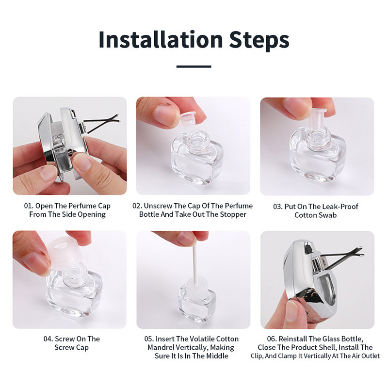 Osvježivač za ventilacijske otvore automobila sa kopčom Miris u stilu automobila Aroma Parfem Parfem Aroma za automobil Auto Osvježivač Pročišćivač Dekori