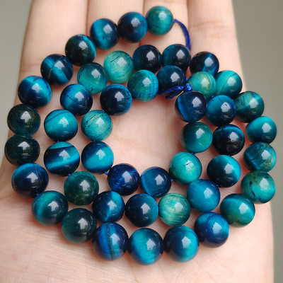 AAA+ ljubičasto plavo tigrovo oko perle prirodnog kamena okrugle labave perle za izradu nakita DIY narukvica ogrlica 4 mm 6 mm 8 mm 10 mm 12 mm