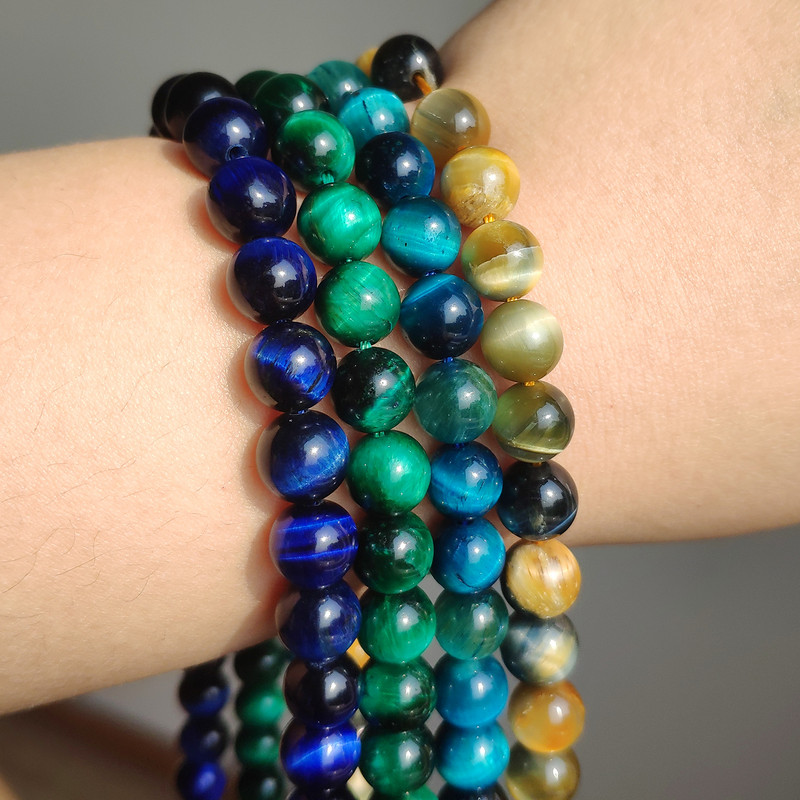 AAA+ ljubičasto plavo tigrovo oko perle prirodnog kamena okrugle labave perle za izradu nakita DIY narukvica ogrlica 4 mm 6 mm 8 mm 10 mm 12 mm