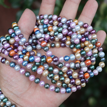 Естествени цветни сладководни перлени мъниста 100% истинска барокова перла за Направи си сам жени Гривна Колие Аксесоари за изработка на бижута
