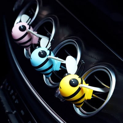 Încântător de desene animate albină Parfum de mașină Odorizant de mașină Clip de priză de aer pentru mașină Aromă în mașină pentru accesorii Audi Interior