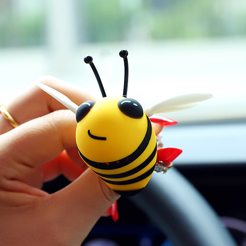 Încântător de desene animate albină Parfum de mașină Odorizant de mașină Clip de priză de aer pentru mașină Aromă în mașină pentru accesorii Audi Interior