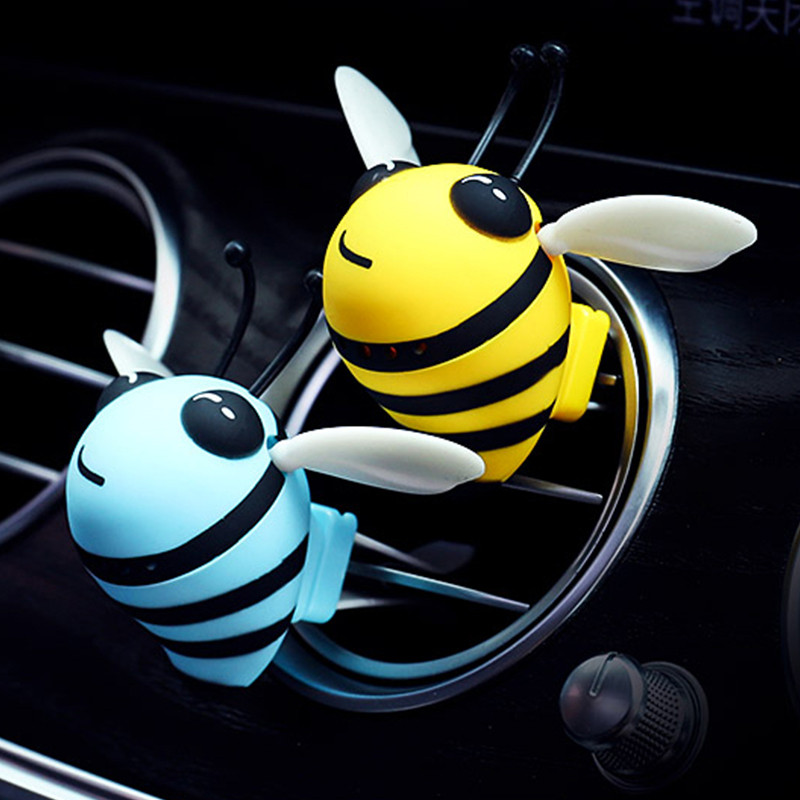 Încântător de desene animate albină Parfum de mașină Odorizant de mașină Clip de priză de aer pentru mașină Aromă în mașină pentru accesorii Audi Interior