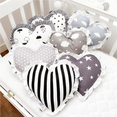 Ins koreai aranyos mini baba párna hajlítás gátló kis komfort párna szív alakú párna gyermek ágyneműgarnitúra szoba dekoráció