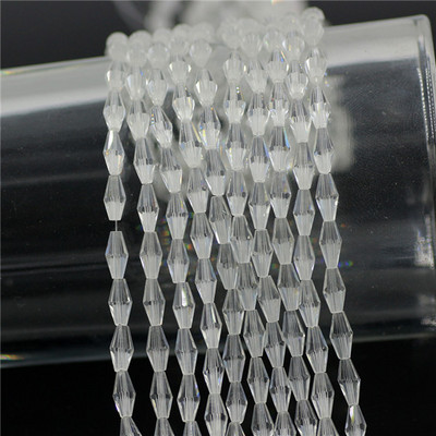 Kristalne perle 3x6 mm 4x8 mm 6x12 mm duge bikonusne fasetirane staklene labave perle zanatskog materijala DIY izrada bižuterije Dodaci