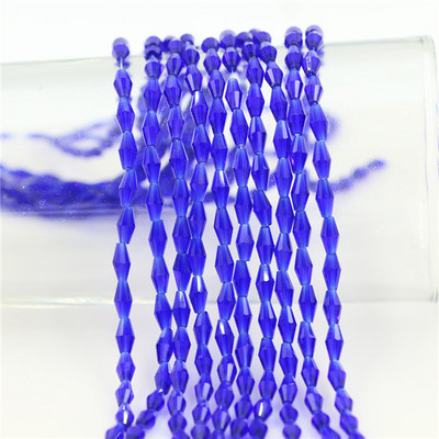 Kristalne perle 3x6 mm 4x8 mm 6x12 mm duge bikonusne fasetirane staklene labave perle zanatskog materijala DIY izrada bižuterije Dodaci