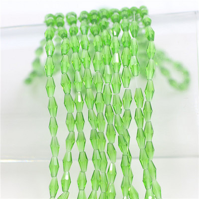 Kristalne perle 3x6 mm 4x8 mm 6x12 mm duge bikonusne fasetirane staklene labave perle zanatskog materijala DIY izrada bižuterije Dodaci