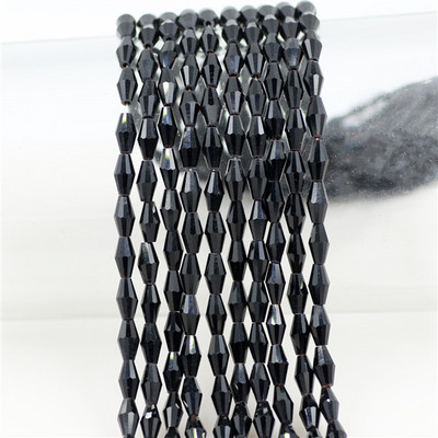 Kristalne perle 3x6 mm 4x8 mm 6x12 mm duge bikonusne fasetirane staklene labave perle zanatskog materijala DIY izrada bižuterije Dodaci