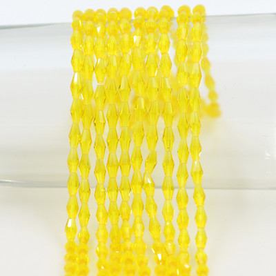 Kristalne perle 3x6 mm 4x8 mm 6x12 mm duge bikonusne fasetirane staklene labave perle zanatskog materijala DIY izrada bižuterije Dodaci