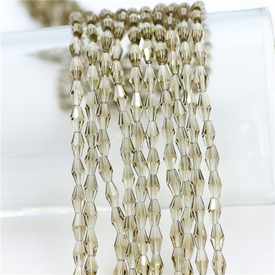 Kristalne perle 3x6 mm 4x8 mm 6x12 mm duge bikonusne fasetirane staklene labave perle zanatskog materijala DIY izrada bižuterije Dodaci