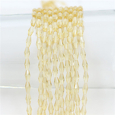 Kristalne perle 3x6 mm 4x8 mm 6x12 mm duge bikonusne fasetirane staklene labave perle zanatskog materijala DIY izrada bižuterije Dodaci